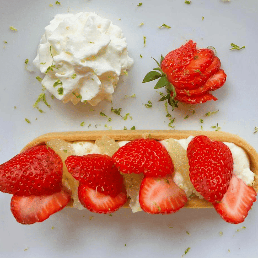 Tarte fraises citron vert